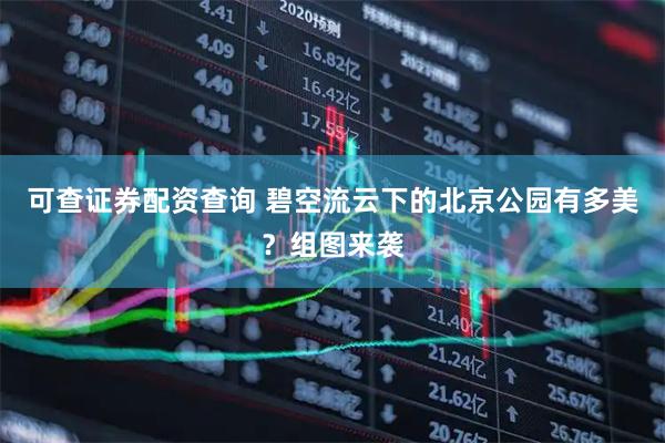 可查证券配资查询 碧空流云下的北京公园有多美？组图来袭
